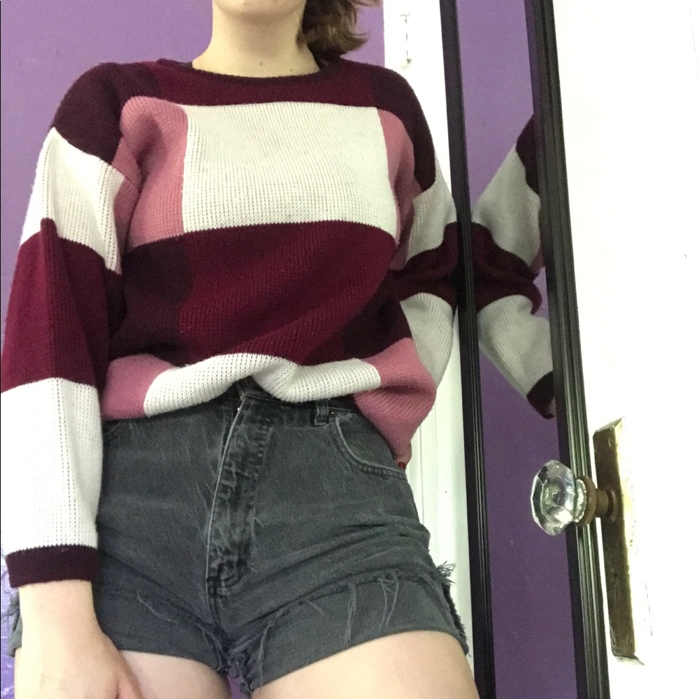 100% acrylic oversized willow ridge sweater